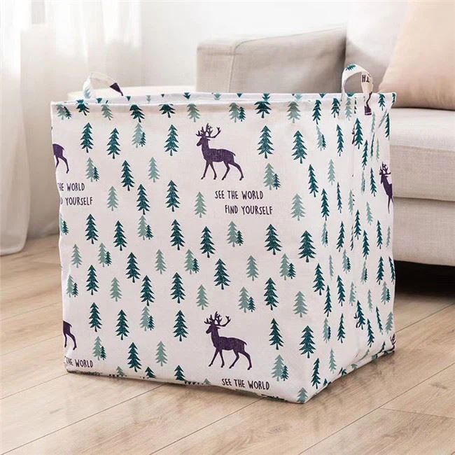 linen print box