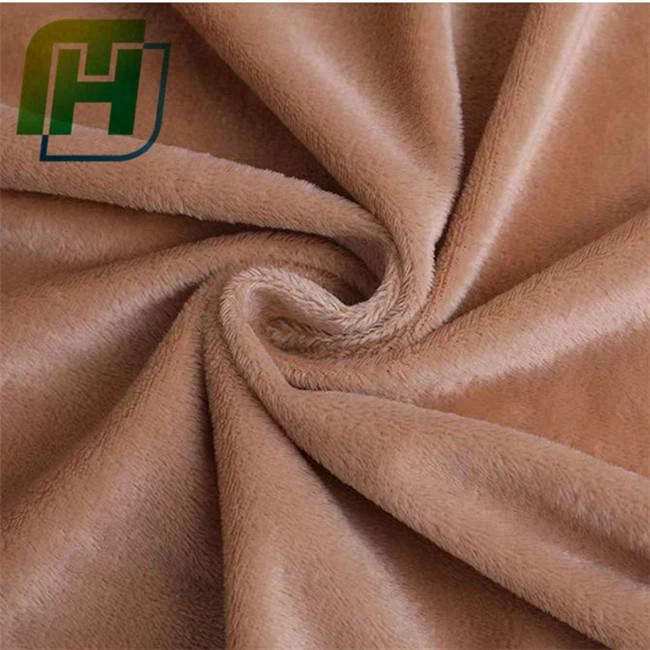 Camel Chenille Minky Fleece Fabric