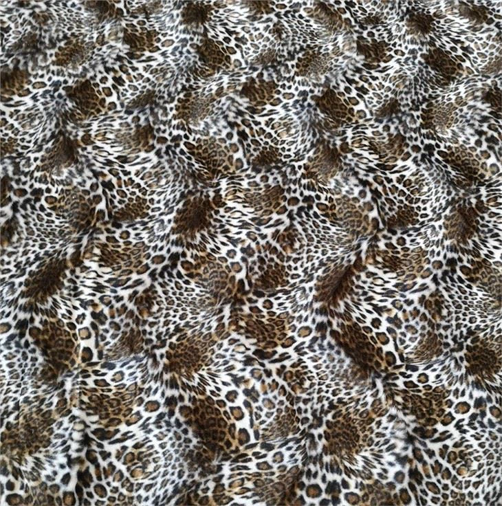 Leopard Print Velvet Upholstery Fabric