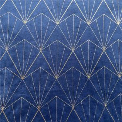 Drapp velvet stampat ġeometriku