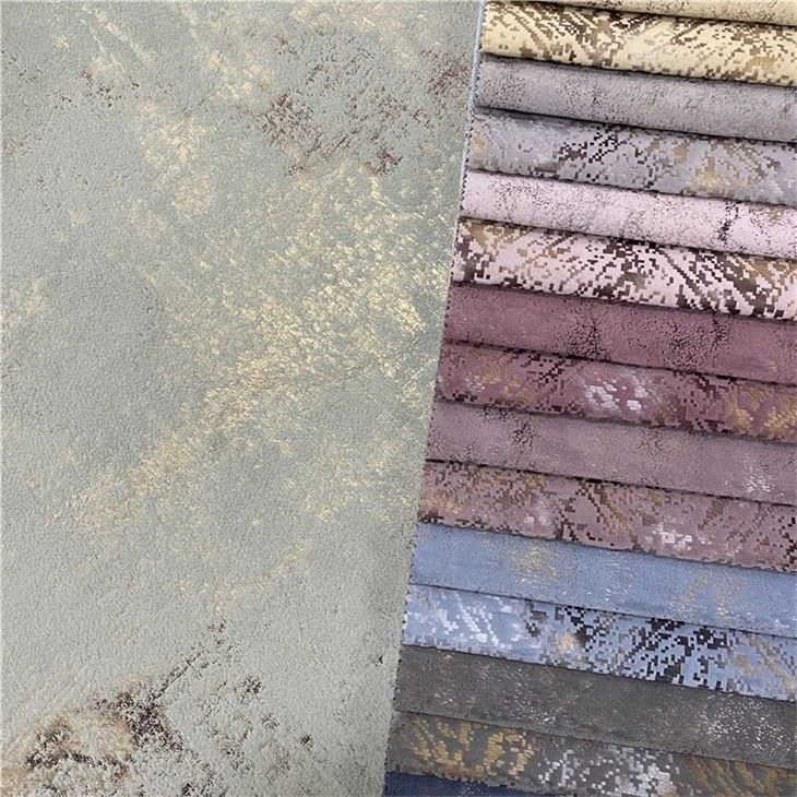 Bronzing Upholstery Velvet Fabric