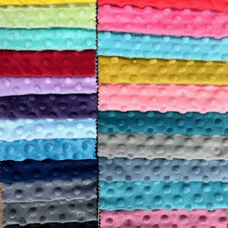 Highweight Minky Dot Fabric For Blanket,Towel