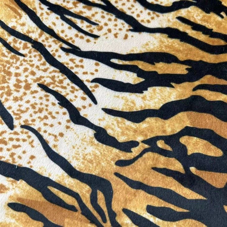 Various Tiger/giraffe/zebra Design Animal Print Velboa Minky Fabric For Sofa And Furniture