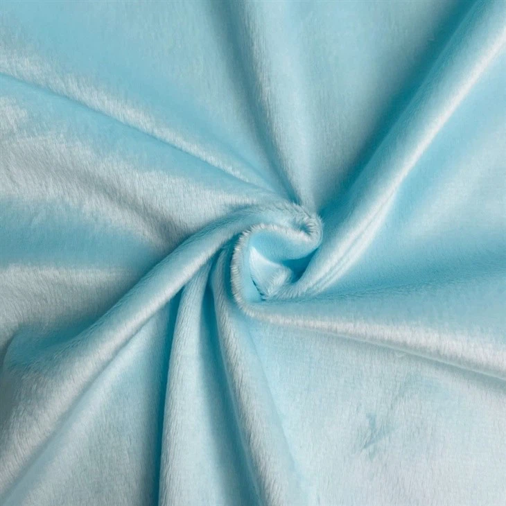 Blue Minky Fabric