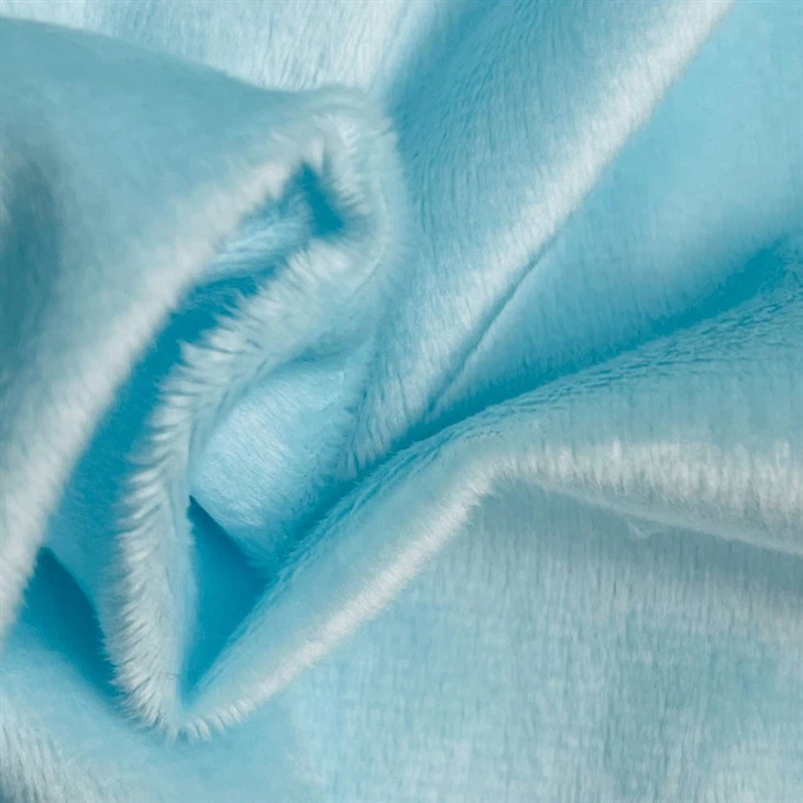 Blue Minky Fabric