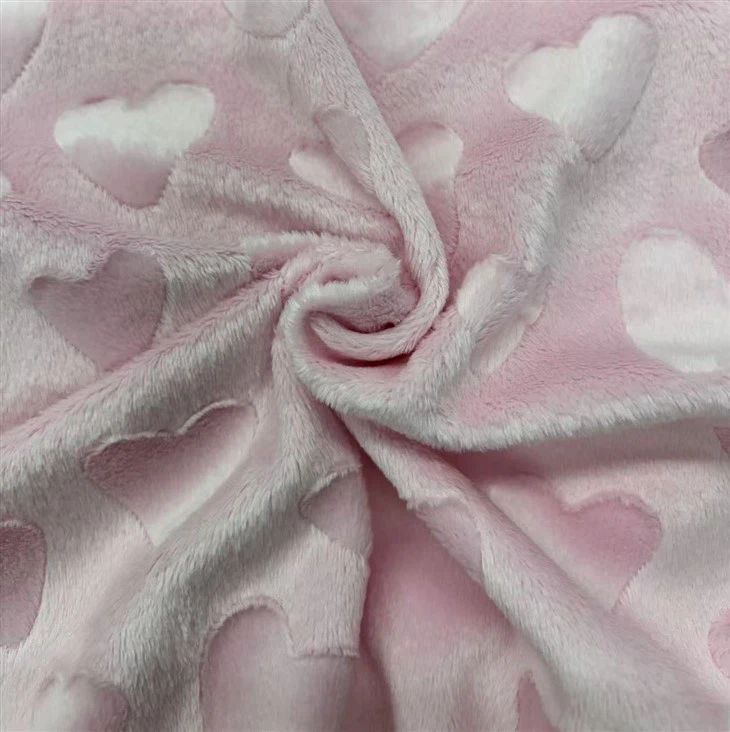 Pink Minky Brush Fabric