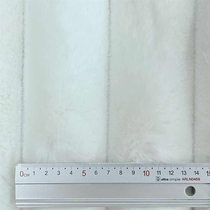 Striped Faux fur Fabric